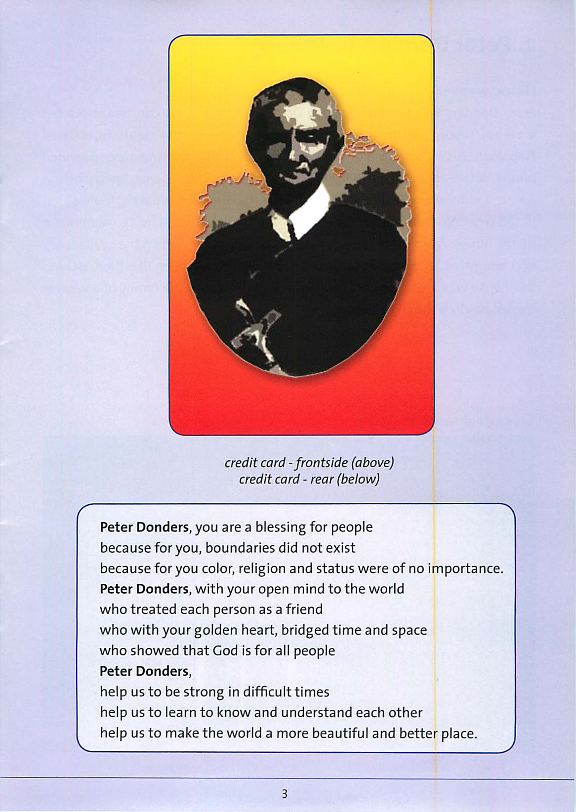 cssr peter donders prayer