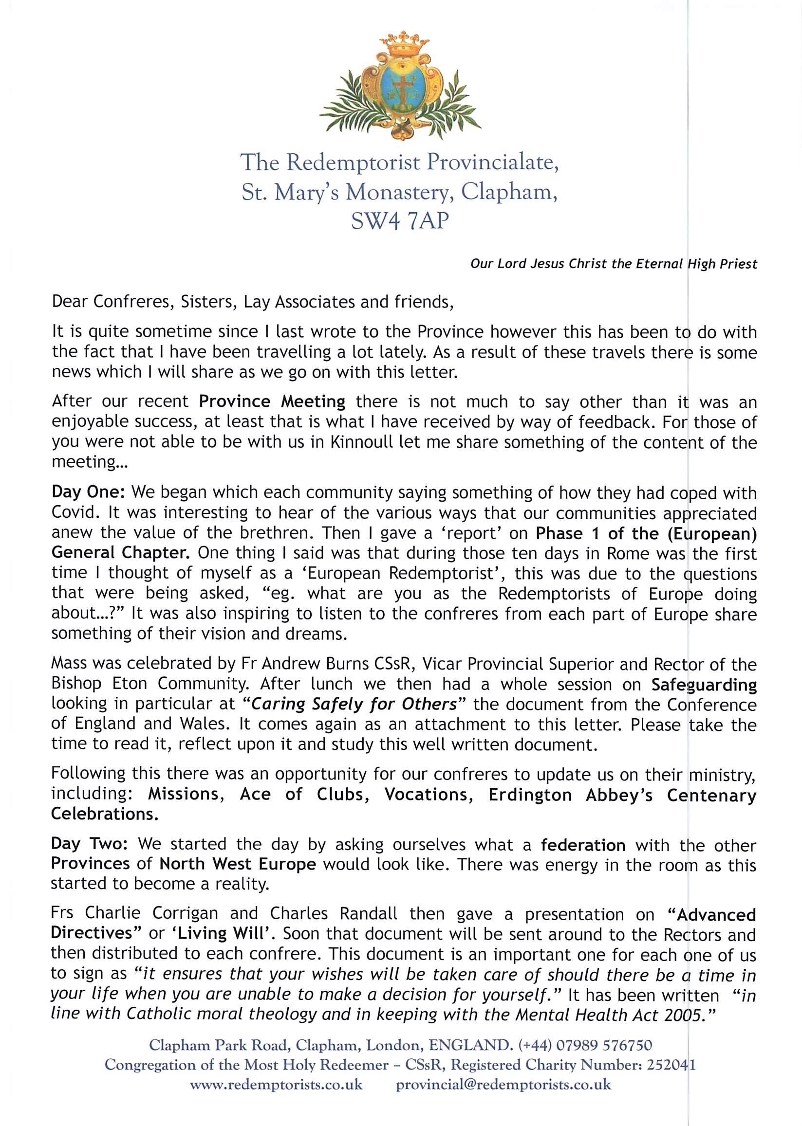 provincial letter june 2022 page 1